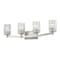 Z-Lite Aubrey 4 Light Vanity, Brushed Nickel & Clear 1931-4V-BN - alternate 2